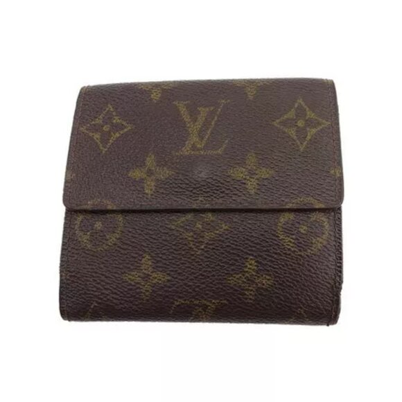 LOUIS VUITTON W Hook Wallet Monogram Beige Monogram Canvas Authentic Used - Picture 2 of 8